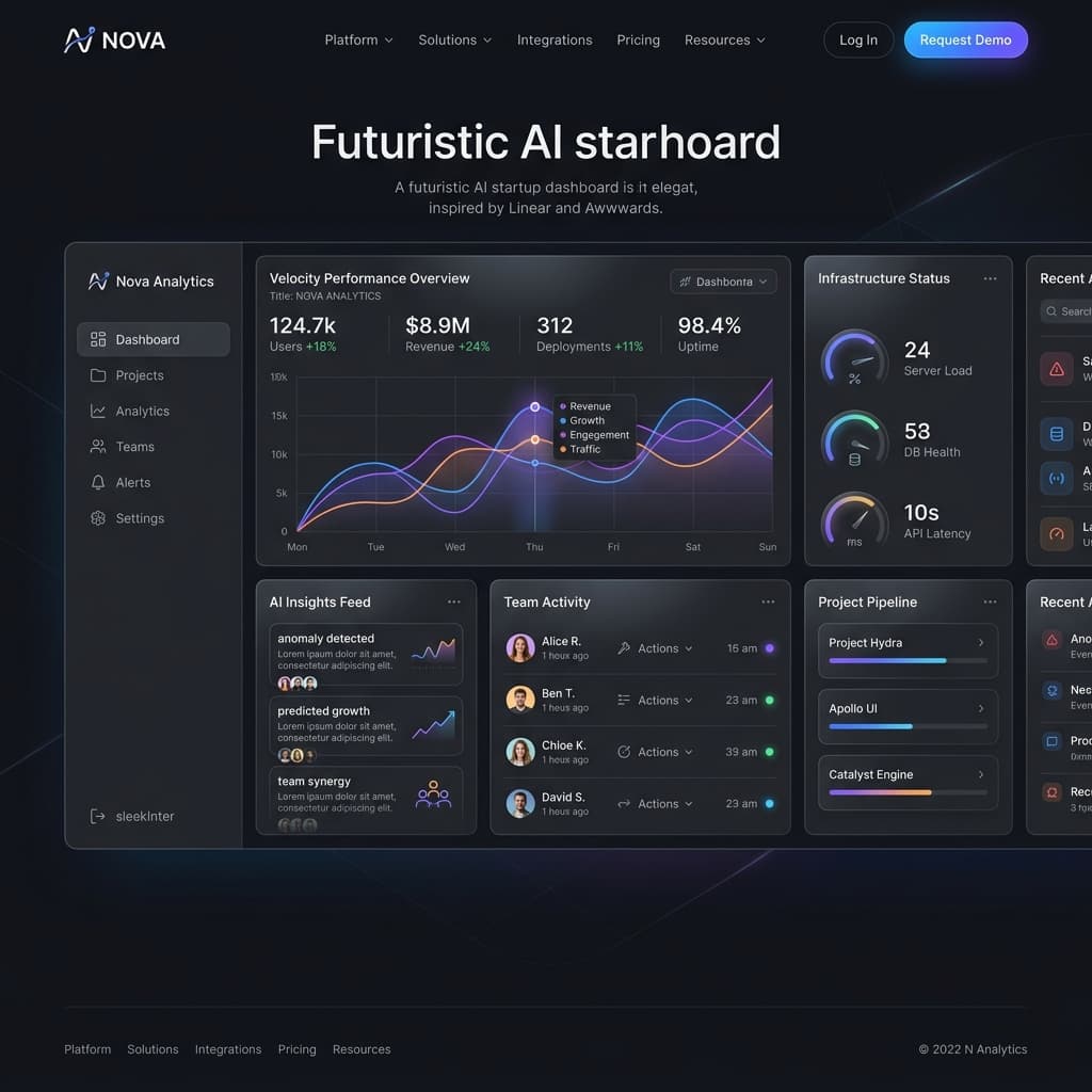 Premium Dashboard Mockup